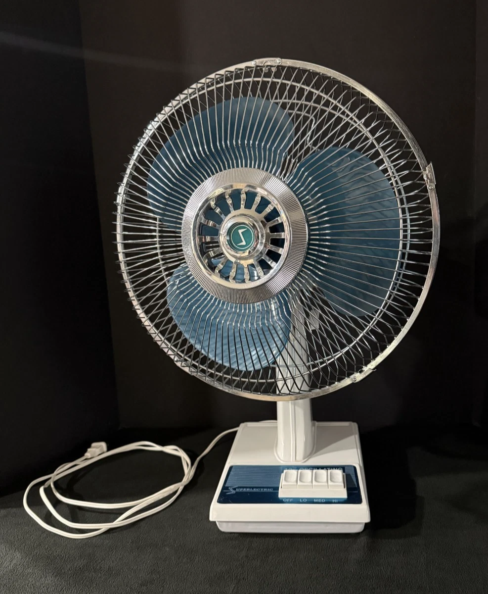 Blue Oscillating Fan | eBay