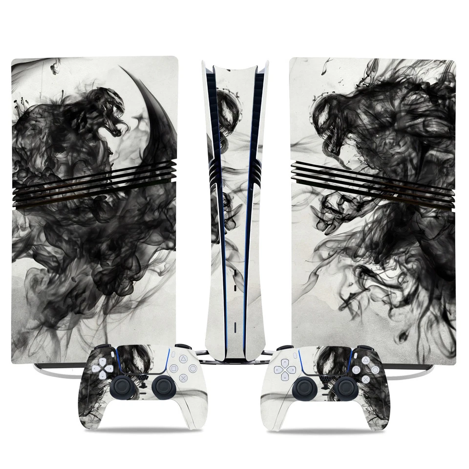 PS5Pro Standard Disc Digital Console Skin Sticker Decal Venom Fashion Stickers - Image 3 of 4