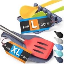 2 STYLES - HEAT RESISTANT, EASY TO CLEAN Kitchen Spoon Rest for Kitchen Counter