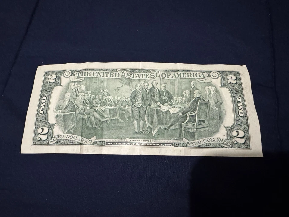 Billete de $2 2003 súper error en la impresión en tinta de carta lote de $2 billete colección rara Foto 2 de 4