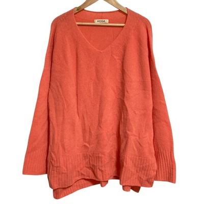 25SS MOGA Wool Knit Sweater, Size 2, Pink Women USED