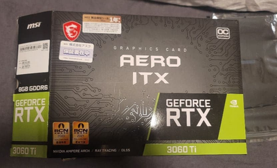 MSI GeForce RTX 3060 Ti AERO ITX 8GB OC LHR GDDR6 Gaming Graphics