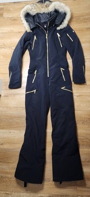 RARE SPYDER Eternity Ski 60/40g Primaloft Jumpsuit Waterproof Women 6 Coyote Fur