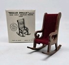 Price Products HELLO DOLLY Miniature Wood Early American Rocking Chair Dollhouse