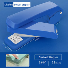 24/6 Durable Swivel Stapler Manual Office Stapling Machine Paper Binding Tool fo