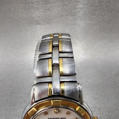 Raymond Weil Parsifal 27mm MOP Dial Two Tone Date Diamond Markers