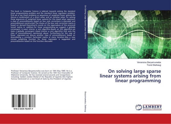 Venansius Baryamureeba (U. A.) | On Solving Large Sparse Linear Systems...-image
