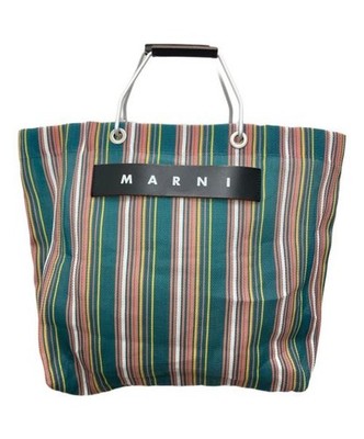 MARNI Market Stripe Tote Bag green | eBay