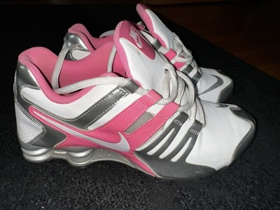 Vintage 2014 Nike Shox Women's Low Top Sneakers White/Pink/Silver Cushioned