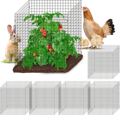 24 Pics DIY Metal Plant Protectors from Deer, Garden Fencing Animal Barrier Size