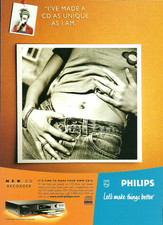 1998 Philips CD Recorder As Unique As I Am vintage Print AD Advertisement