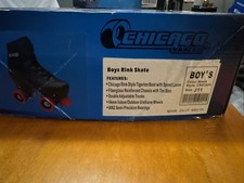 Chicago Skates J11 Youth Boys Black And Red Style CRS1905