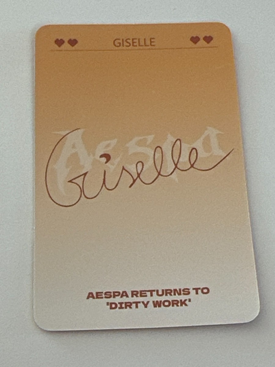 Aespa Giselle Photocard Photo Card Korea K-pop #77 | eBay