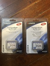 Kingston 2GB Elite Pro Compact Flash CF Card CF/2GB-SKR Lot Of 2 Sealed