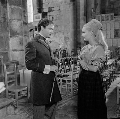 Claude Berri during a scene of The factory of king 1960s Historic Old Photo