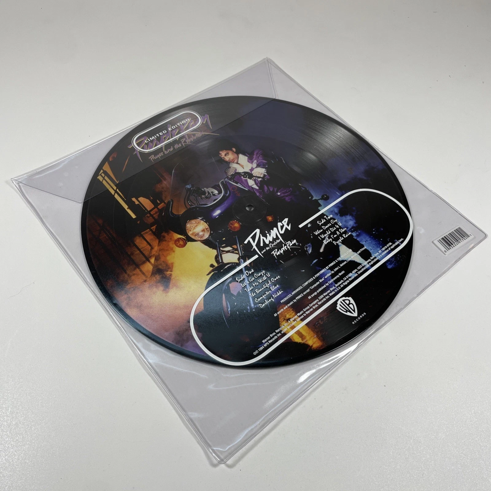 Prince and the Revolution Purple Rain Picture Disc Warner Records Complete