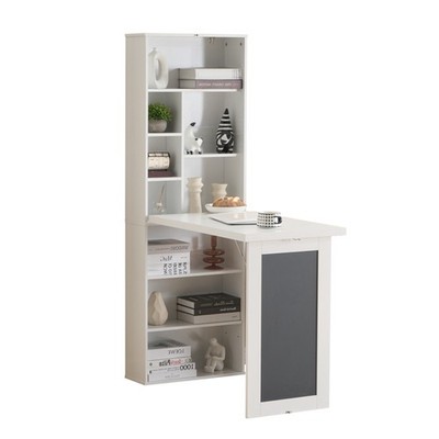 Fold Out Murphy Wall Mount Desk Convertible Writing Table Cabinet