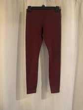 Women  s Burgundy VM MV Leggings