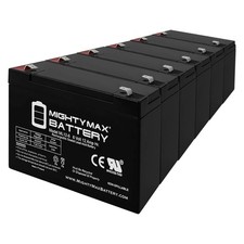 Mighty Max ML12-6 .250TT - 6 VOLT 12 AH SLA BATTERY - PACK OF 6