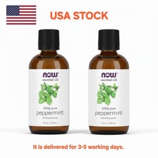 Peppermint Oil 100 Pure , 4 oz - Pack of 2 - NOW Foods Essential Oils