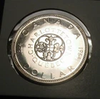 1964 80% Silver Canadian Canada Silver Dollar Proof Like PL