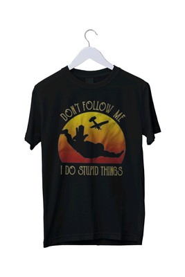 Skydive Don't Follow Me Grafikdruck Herren Unisex T-Shirt S M L XL 2 3 4 XL