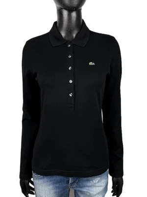 Polo femme Lacoste 40 S coton manches longues crocodile brodé - Photo 1/4