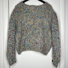 Vintage Missoni 1970’s Confetti Pattern Mohair Wool Blend Sweater Women’s M - L