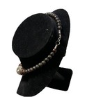 Tribal buffalo horn necklace with Round fish carved pendant — photo 7