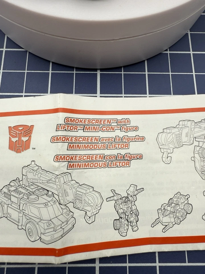 Transformers Armada Smokescreen Hasbro 2002 Minicon Liftor Near Complete - Image 3 of 4