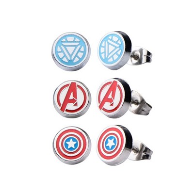 Offiziell lizenziertes Marvel Comics Edelstahl Damen Avenger Logo Pack rund