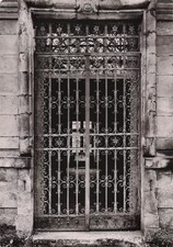 89 TANLAY LE CHATEAU SCHMIEDEEISERNE TÜR AUS DER ABTEI VON QUINC