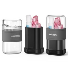 Toothbrush Travel Case Kit,Portable Folding Tooth Brush Holder and Toothpaste...