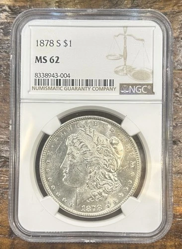 1878-S $1 Morgan Dollar NGC MS62