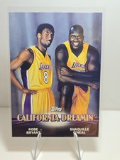 topps chrome 2000-01 california dreamin' combos kobe shaq insert #tc1 lakers