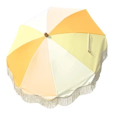 LAGarden 6 Ft Fringe Umbrella Replacement Canopy Top Cover Outdoor Patio Yard