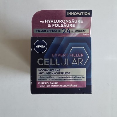 NIVEA - Cellular Filler - Anti-Age Night Cream Hyaluronic & Folic Acid - 50ml