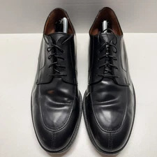 Vintage Alfani Made in Italy Split Toe Derby Dress Shoes Men’s 12N Black Leather