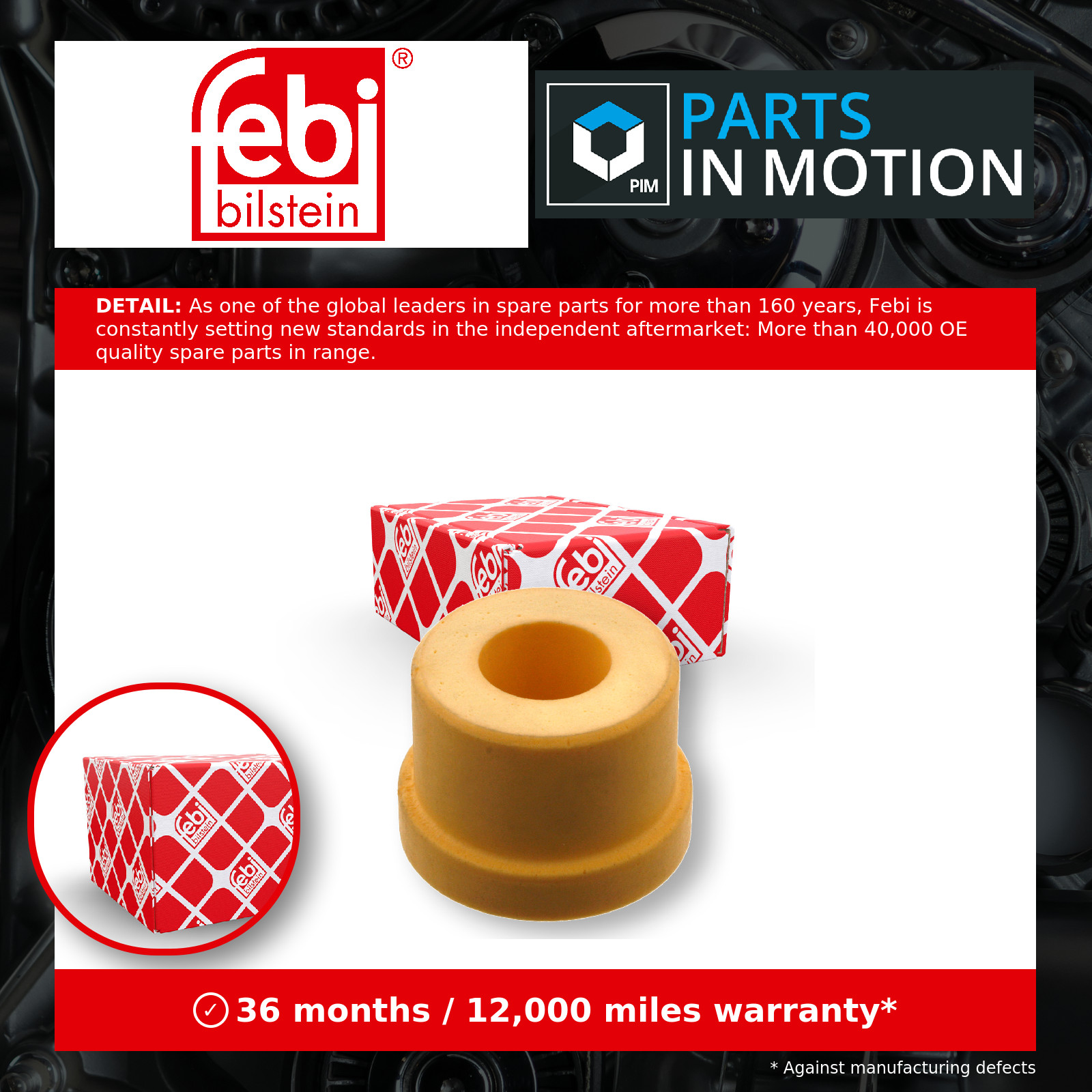 Driver Cab Suspension Bush 35470 Febi 85960200004 Genuine Top Quality Guaranteed