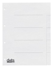 dots 844205-4032-08 Cardboard Reg Blank 5 Pieces VF White