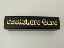 Vintage Funny Novelty Cockshure Lure Joke Fishing Lure In Case With Paper