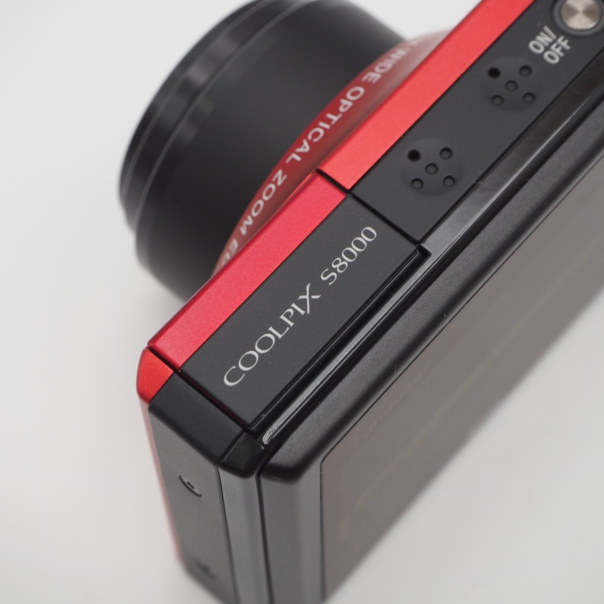 N Mint] Nikon COOLPIX S8000 Compact Digital Camera Red w/Battery