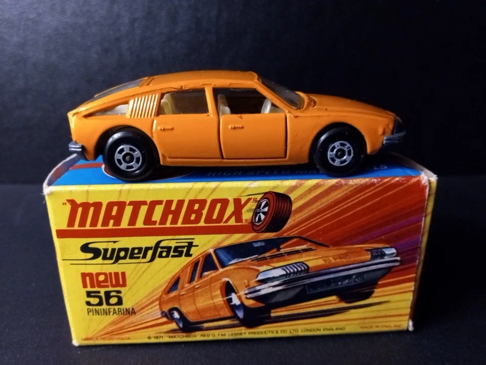 Matchbox Superfast #56 1800 Pinin Farina 1969  In Original H Box - Image 3 of 4