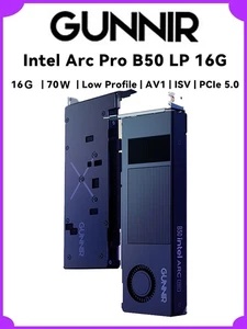 GUNNIR Arc Intel Pro B50 16G Carte graphique à profil bas, Fente unique 16GB GDDR6