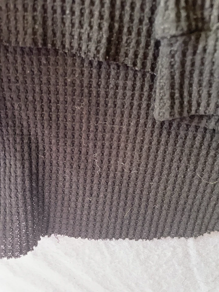 Savvi Fit Thermal top Women 2X Long Sleeve Thermal Crop Top Waffle Knit PHIPHANY - Image 4 of 4