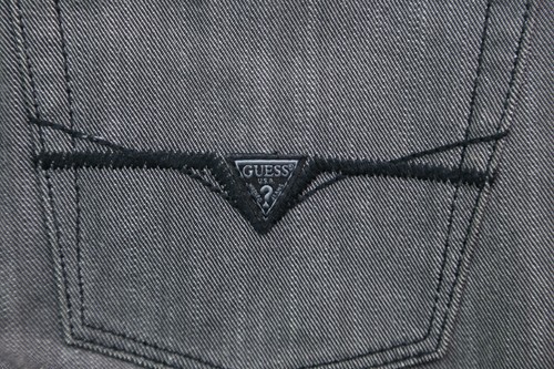 Men's Guess Jeans Slim Straight Stretch Gray Talon Zipper Size 29x30 (Msr 29x28) - Picture 10 of 10