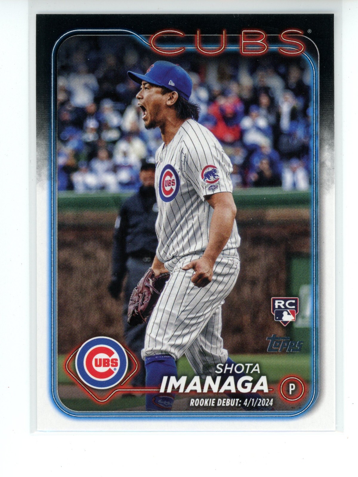 2024 Topps Update SHOTA IMANAGA RC #US-281 Cubs Rookie Debut