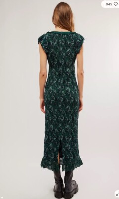 Free People Mckenna Dobby Smocked Slim Fitted Eyelets Ruffles Midi Dress L | eBay Free People Mckenna Dobby Smocked Slim Fitted Eyelets Ruffles Midi Dress L | eBay