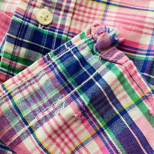 Ralph Lauren Blue Label Pink Plaid Button Down Collar Men's Long Sleeve Shirt L* - Picture 11 of 18