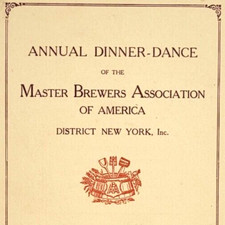 1947 Master Brewers Association of America Annual Dinner Dance Program & Menu